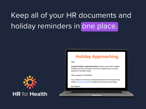 2023 paid holiday reminder software