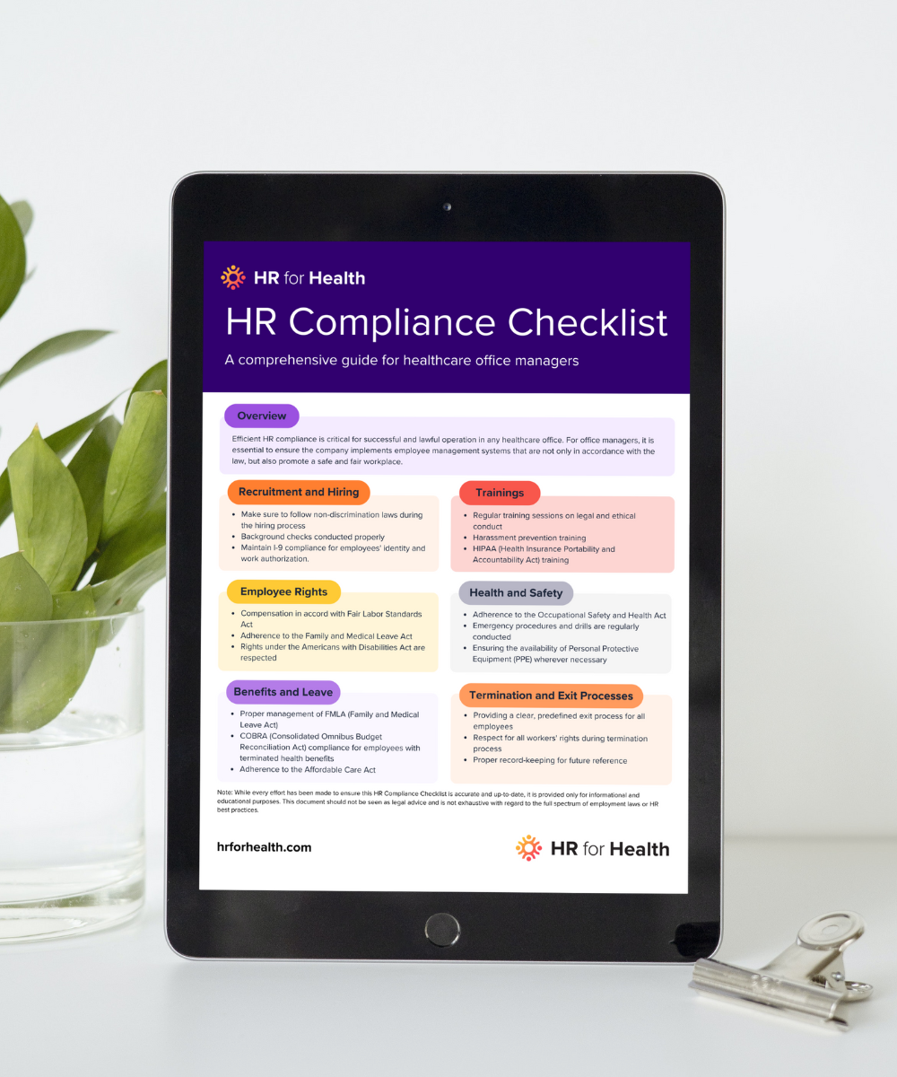 Compliance Checklist for Healthcare - iPad