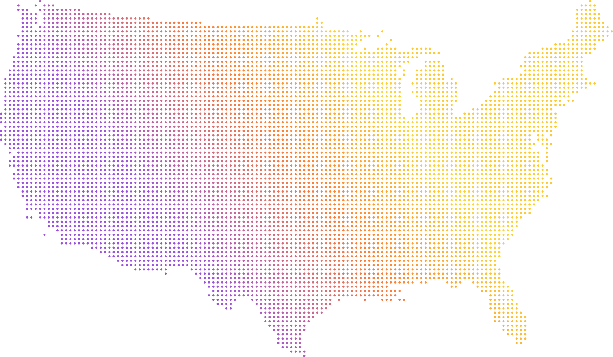 USA gradient map USA gradient map