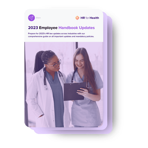 employee handbook purple graphic