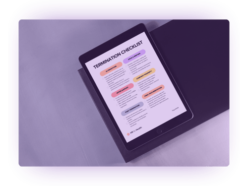 termination checklist mockup tablet termination checklist mockup tablet