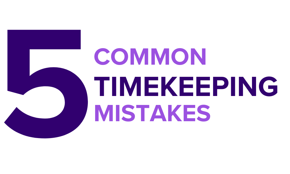 5 common timekeeping infographic banner