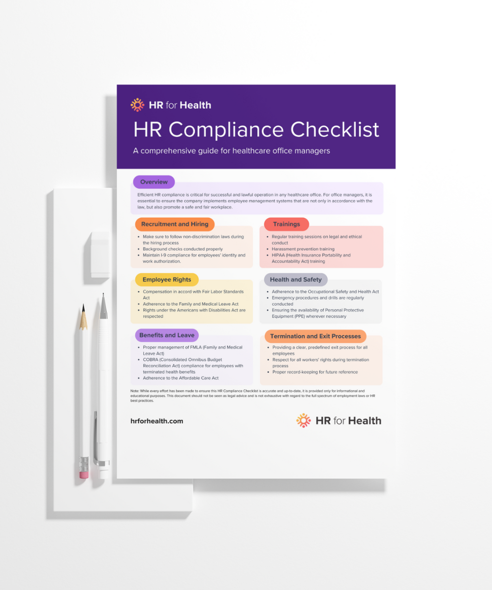 HR Compliance Checklist - Physical Mockup